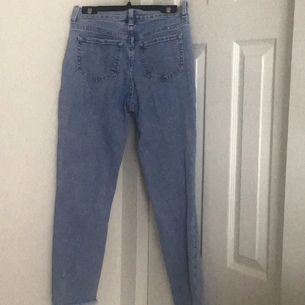Girls fray detail stretch jeans